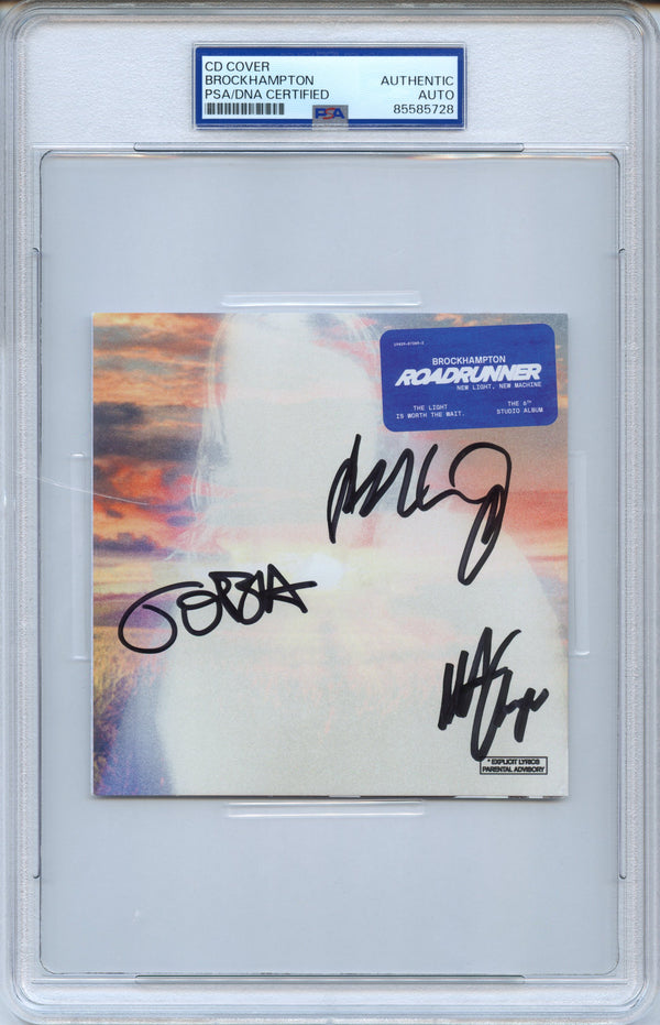 BROCKHAMPTON Signed CD Cover “Roadrunner: New Light, New Machine” PSA/DNA Authenticated