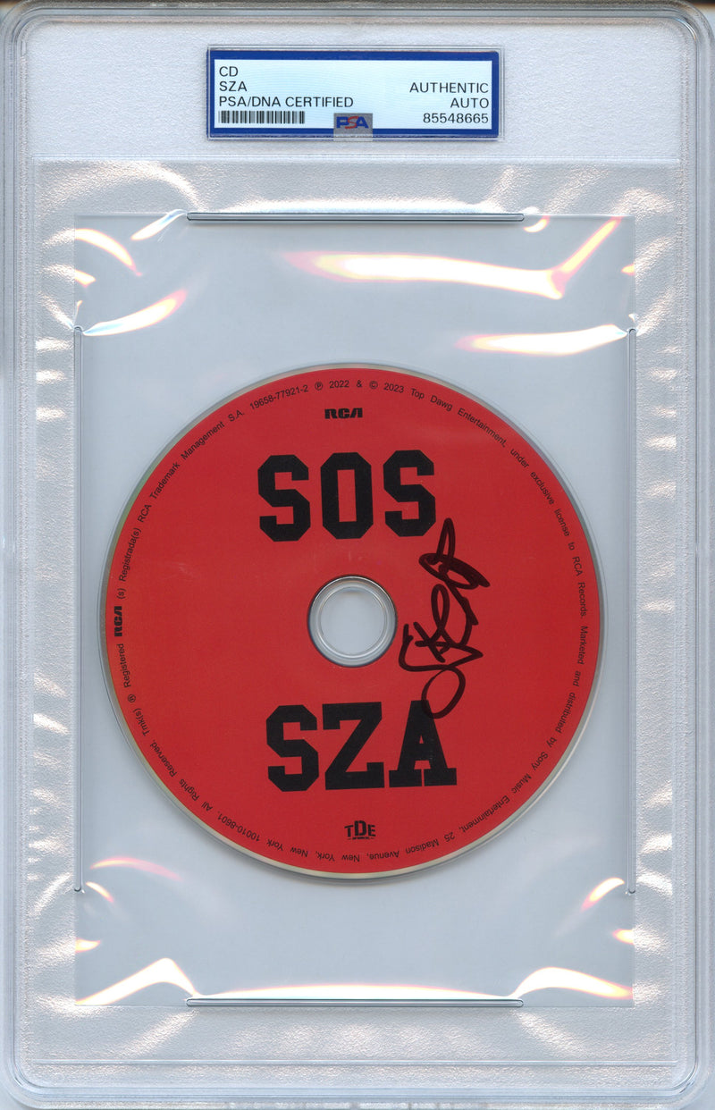 SZA Signed Autographed CD "SOS" PSA/DNA Authenticated