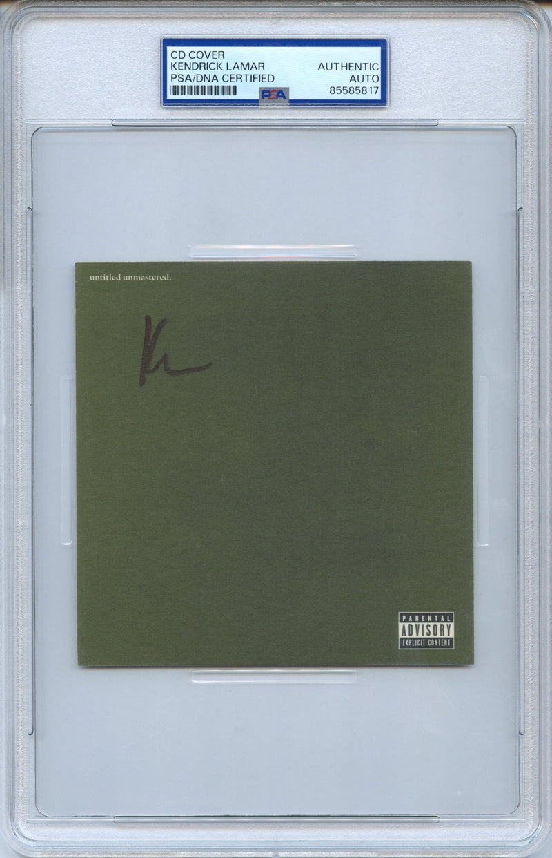 Kendrick Lamar Signed Autographed CD Cover “Untitled Unmastered” PSA/DNA Authenticated