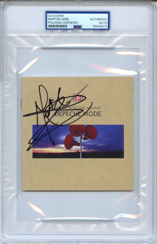 Martin Gore Signed Autographed CD Cover "Music for the Masses" PSA/DNA Authenticated