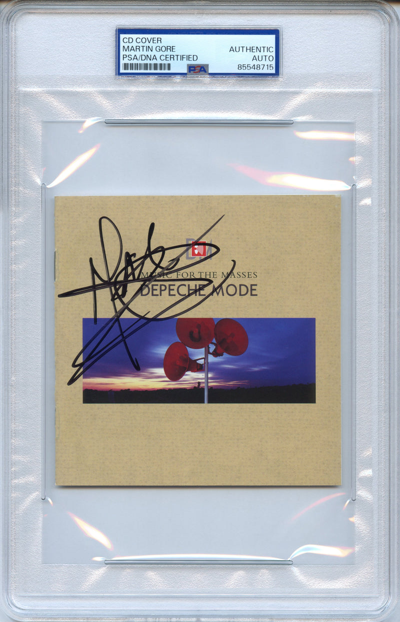 Martin Gore Signed Autographed CD Cover "Music for the Masses" PSA/DNA Authenticated
