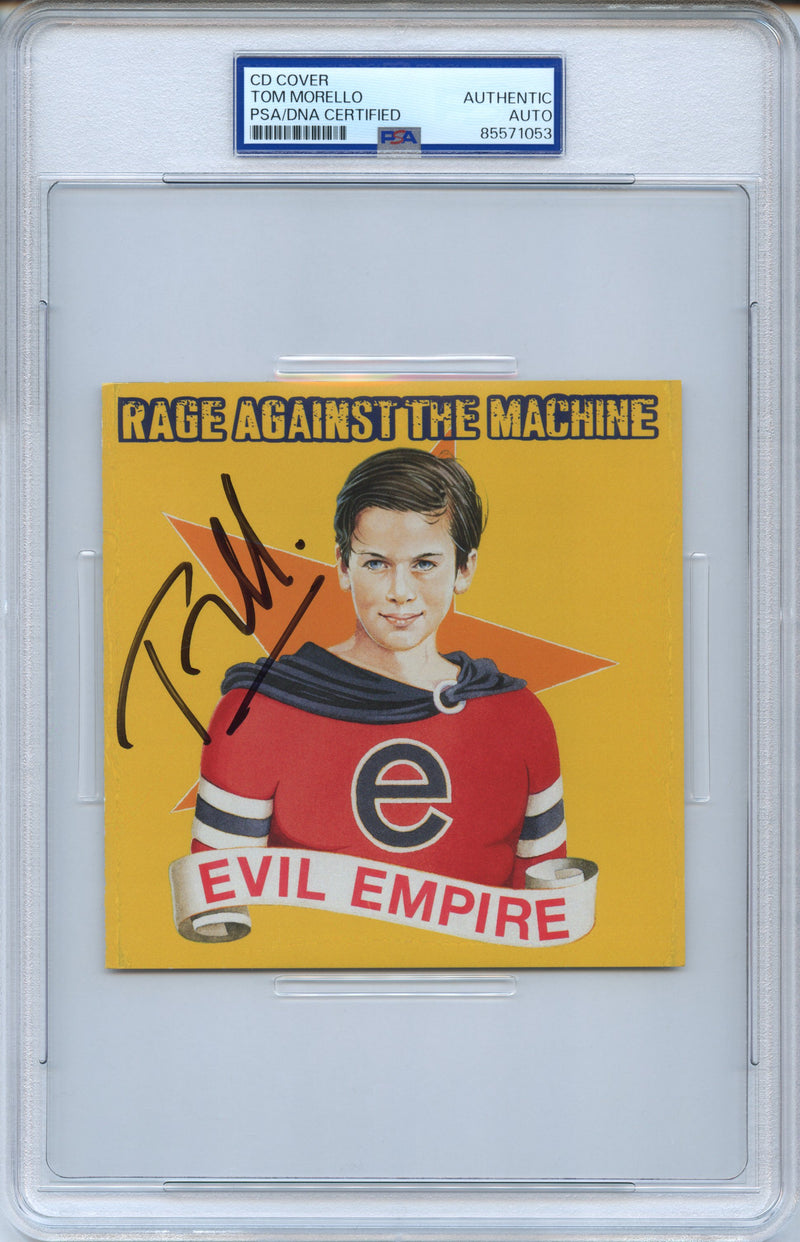 Tom Morello Signed Autographed CD Cover "Evil Empire" PSA/DNA Authenticated