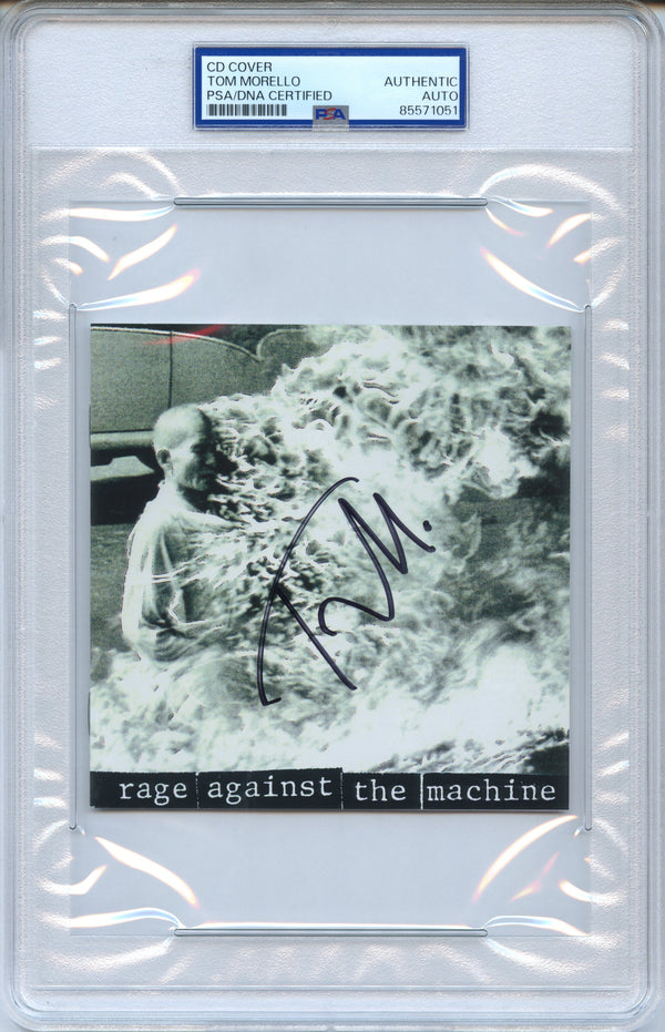 Tom Morello Signed Autographed CD Cover "Rage Against the Machine" PSA/DNA Authenticated