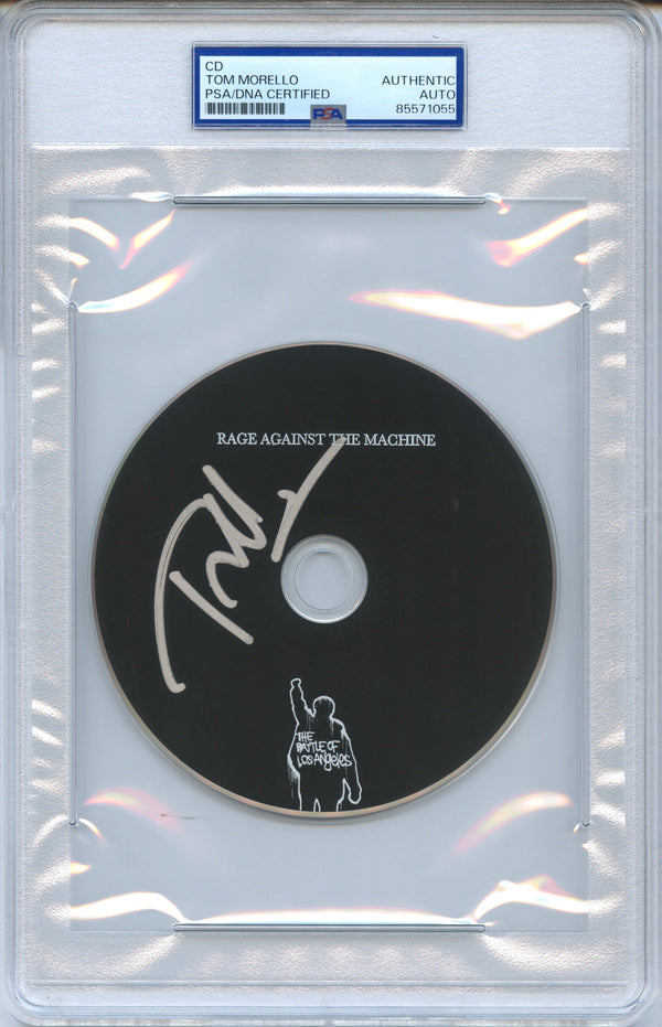 Tom Morello Signed Autographed CD "The Battle of Los Angeles" PSA/DNA Authenticated