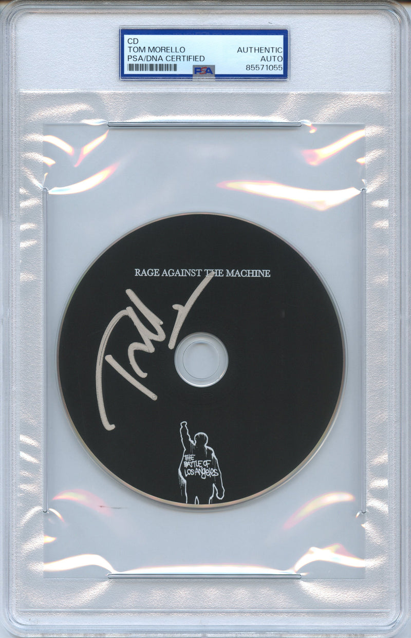 Tom Morello Signed Autographed CD "The Battle of Los Angeles" PSA/DNA Authenticated