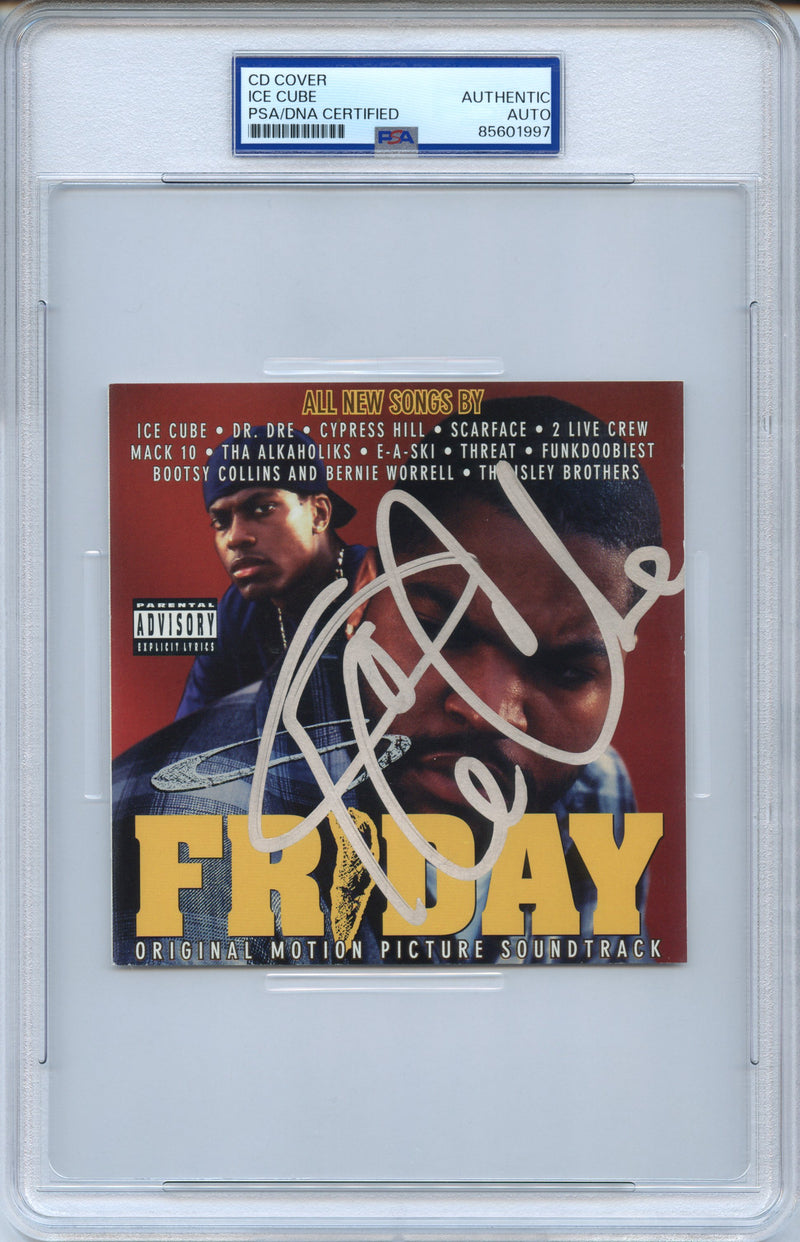 Ice Cube Signed Autographed CD Cover “Friday” PSA/DNA Authenticated