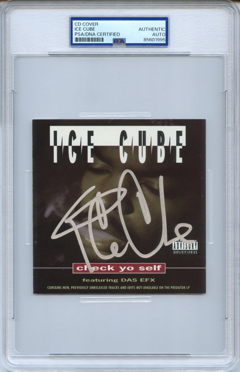 Ice Cube Signed Autographed CD Cover “Check Yo Self” PSA/DNA Authenticated