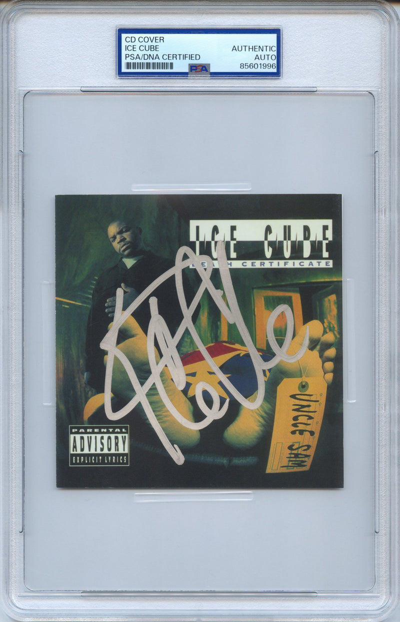 Ice Cube Signed Autographed CD Cover “Death Certificate” PSA/DNA Authenticated
