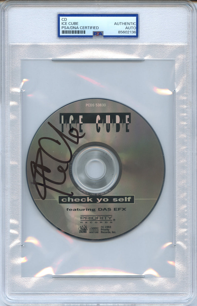Ice Cube Signed Autographed CD “Check Yo Self” PSA/DNA Authenticated