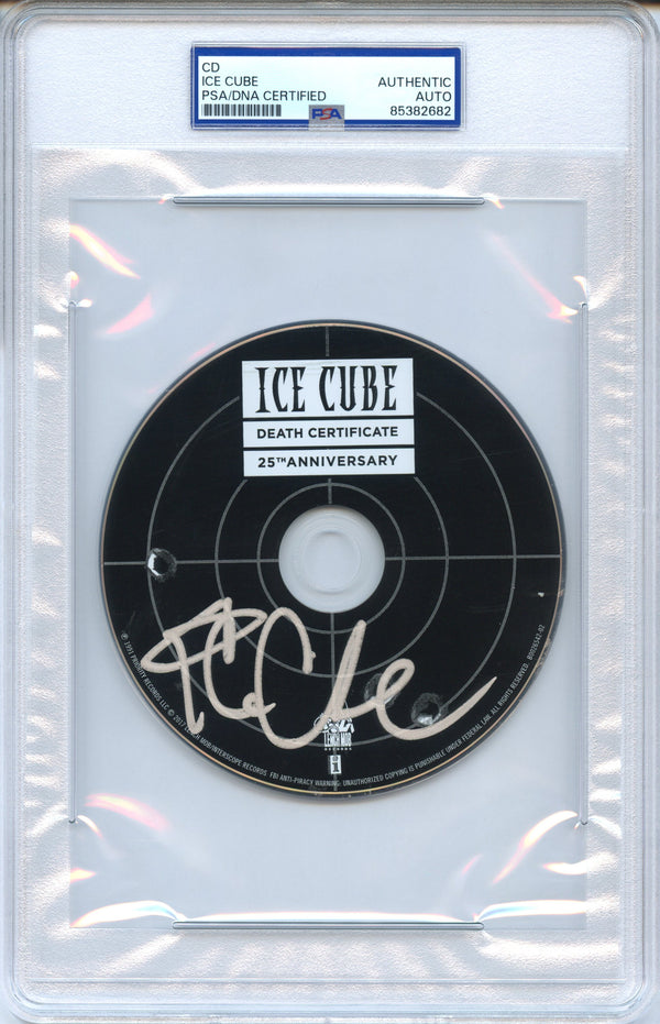 Ice Cube Signed Autographed CD “Death Certificate” PSA/DNA Authenticated