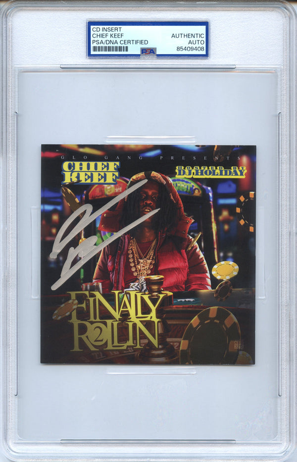 Chief Keef Signed Autographed CD Cover “Finally Rollin 2” PSA/DNA Authenticated