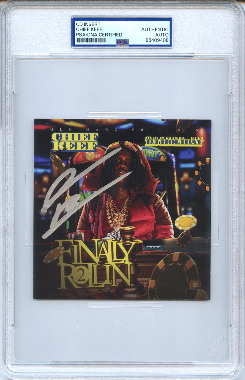 Chief Keef Signed Autographed CD Cover “Finally Rollin 2” PSA/DNA Authenticated
