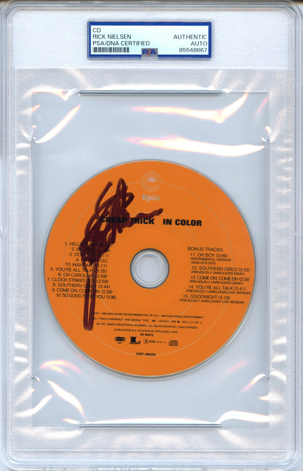 Rick Nielsen Signed Autographed CD "In Color" PSA/DNA Authenticated