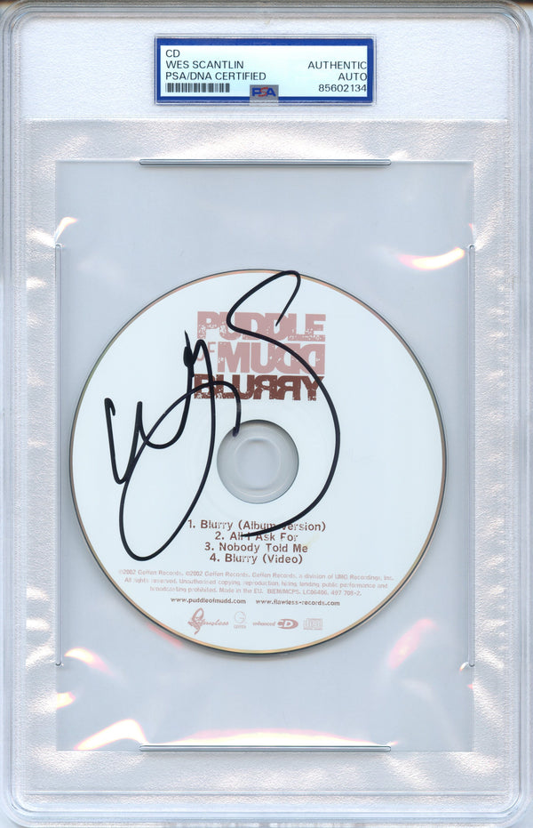 Wes Scantlin Signed Autographed CD “Blurry” PSA/DNA Authenticated