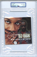 DJ Quik Signed Autographed CD Cover "Balance & Options" PSA/DNA Authenticated
