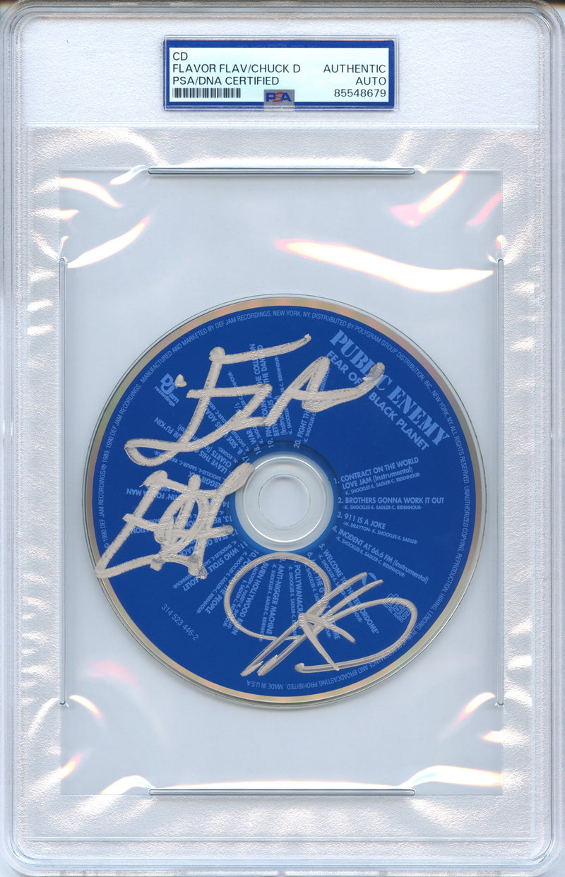 Public Enemy Signed Autographed CD "Fear of a Black Planet" PSA/DNA Authenticated