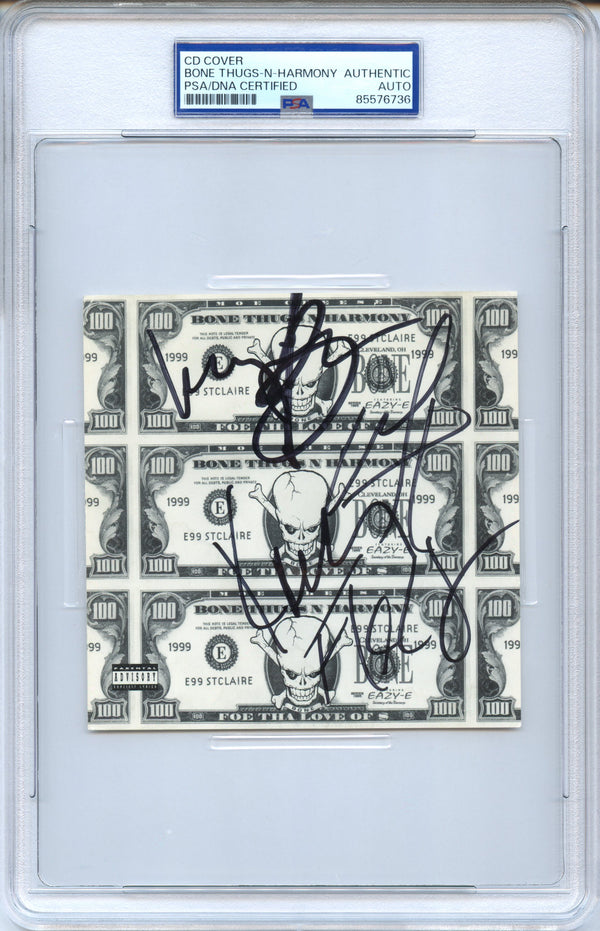 Bone Thugs-N-Harmony Signed Autographed CD Cover "Foe tha Love of $" PSA/DNA Authenticated