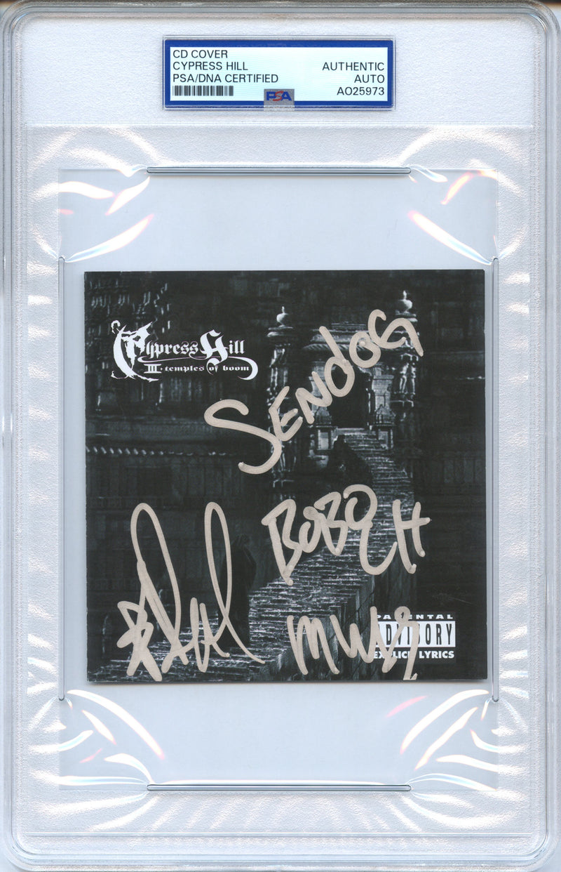 Cypress Hill Signed Autographed CD Cover "Cypress Hill III: Temples of Boom" PSA/DNA Authenticated