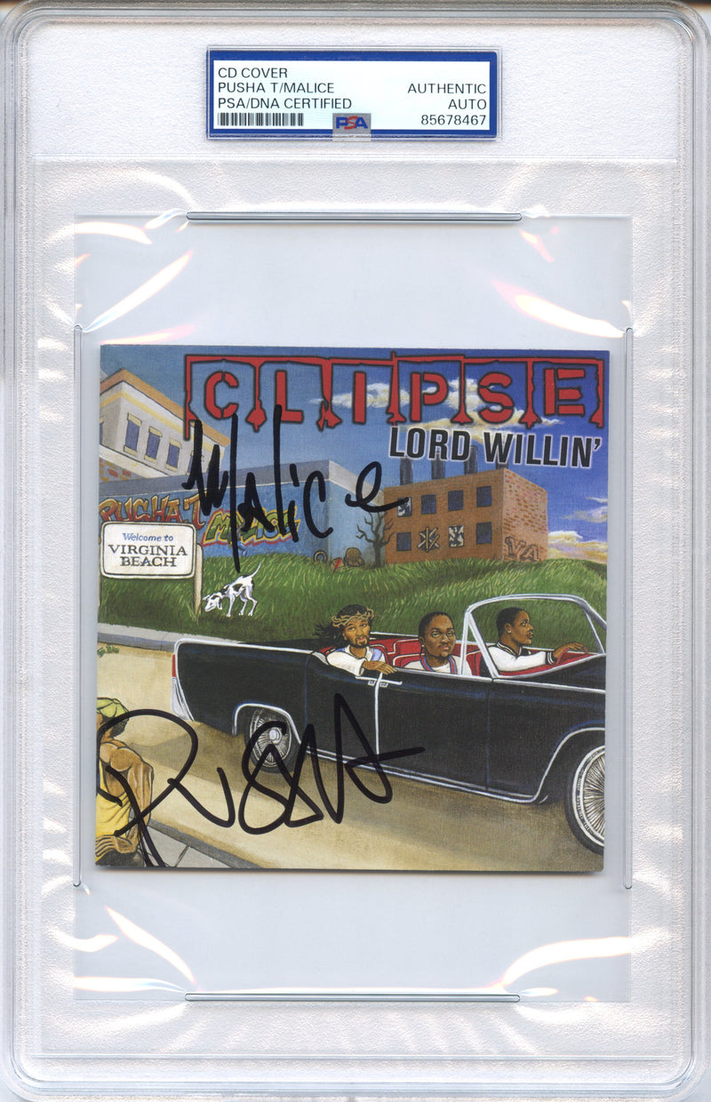 Clipse Signed Autographed CD Cover “Lord Willin'” PSA/DNA Authenticated