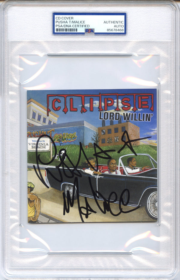 Clipse Signed Autographed CD Cover “Lord Willin'” PSA/DNA Authenticated