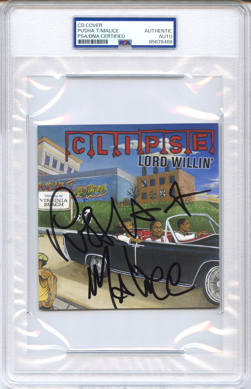 Clipse Signed Autographed CD Cover “Lord Willin'” PSA/DNA Authenticated