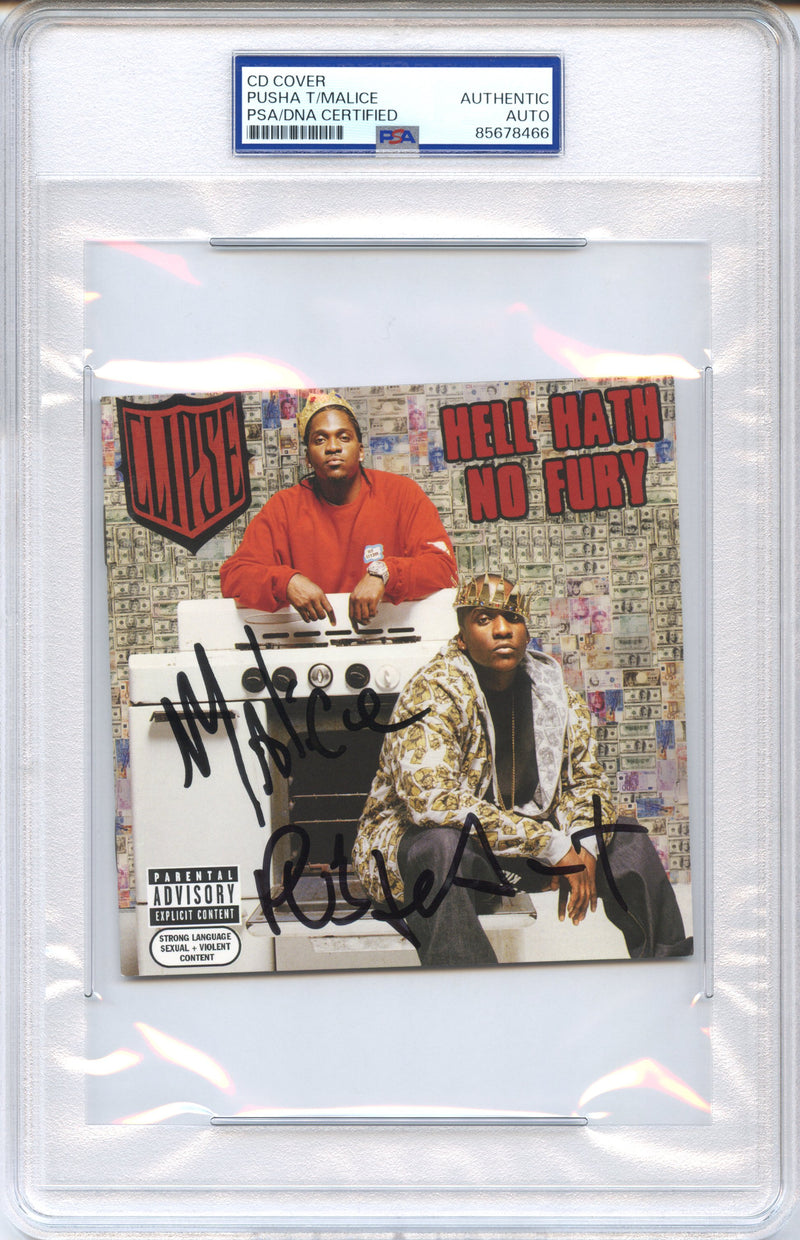 Clipse Signed Autographed CD Cover “Hell Hath No Fury” PSA/DNA Authenticated