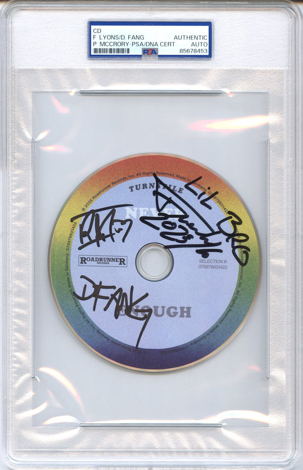 Turnstile Signed Autographed CD "NEVER ENOUGH" PSA/DNA Authenticated