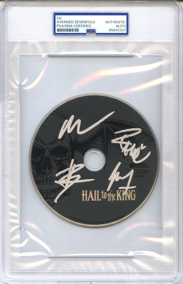 Avenged Sevenfold Signed Autographed CD "Hail to the King" PSA/DNA Authenticated