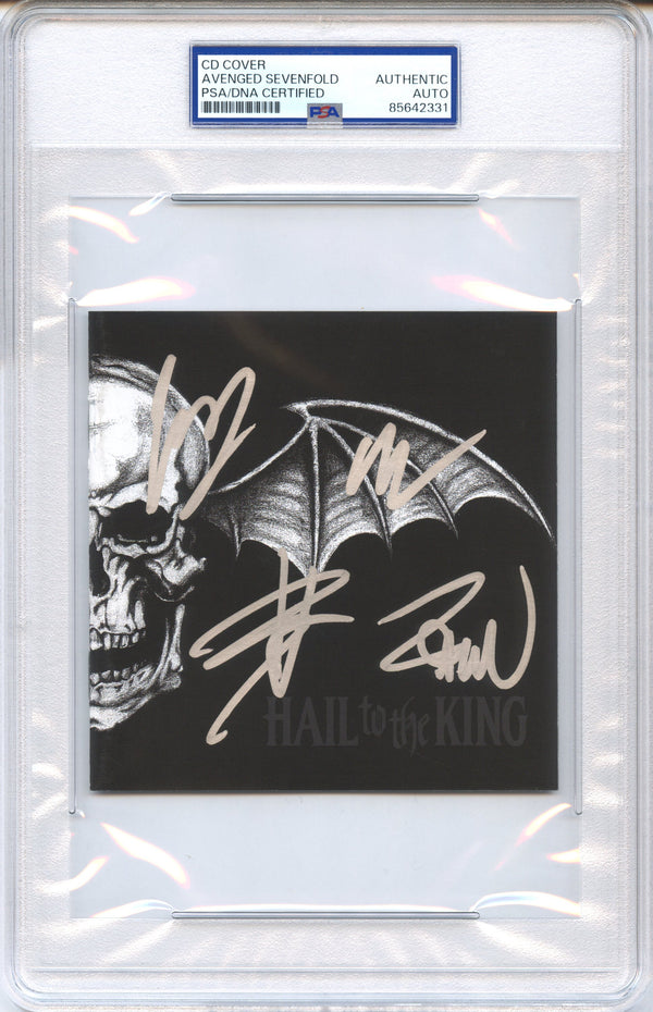 Avenged Sevenfold Signed Autographed CD Cover "Hail to the King" PSA/DNA Authenticated