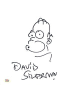 David Silverman Signed Autographed 8.5x11 Sketch PSA/DNA Authenticated