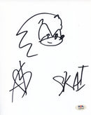 Skaiwater Signed Autographed 8x10 Sketch PSA/DNA Authenticated
