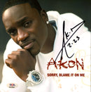 Akon Signed Autographed 8x8 Photo "Sorry, Blame It on Me" PSA/DNA Authenticated