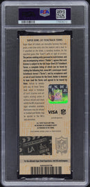 Snoop Dogg Signed Autographed Ticket "2022 Super Bowl LVI" PSA/DNA 10 Gem Mint