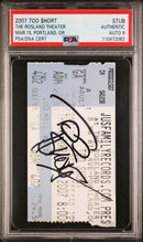 Too Short Signed Autographed Ticket Stub 3/15/07 PSA/DNA 9 Mint