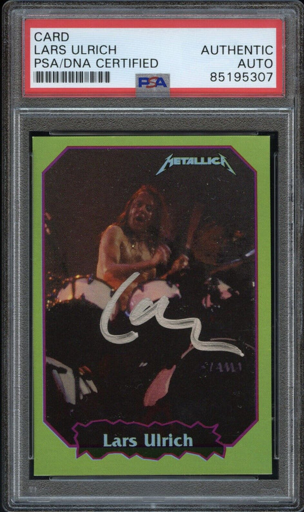 1997 Ultra Figus #53 Lars Ulrich Auto PSA/DNA Authenticated