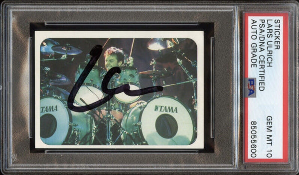 1998 Modena DS Hit Parade #109 Lars Ulrich Auto PSA/DNA 10 Gem Mint