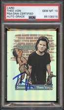Theo Von Signed Custom Downtown Card PSA/DNA 10 Gem Mint