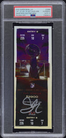 Snoop Dogg Signed Autographed Ticket "2022 Super Bowl LVI" PSA/DNA 10 Gem Mint