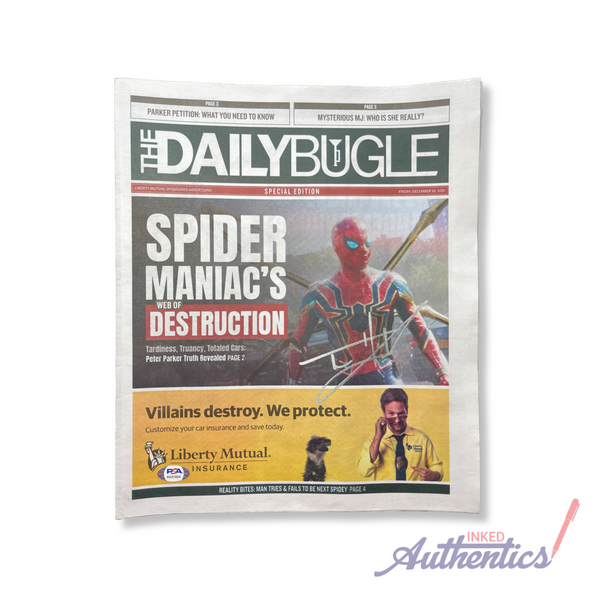 Tom Holland Signed Autographed "Spider-Man" Daily Bugle Newspaper PSA/DNA Authenticated