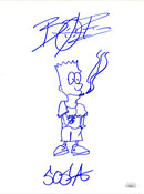 BOE Sosa Signed Autographed 8x10 Sketch JSA Authenticated