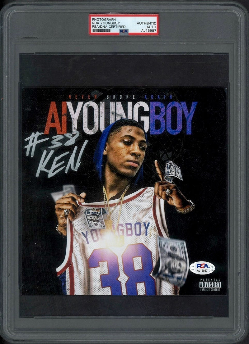 NBA Youngboy Signed Autographed 8x8 Photo “AI Youngboy” PSA/DNA Authenticated