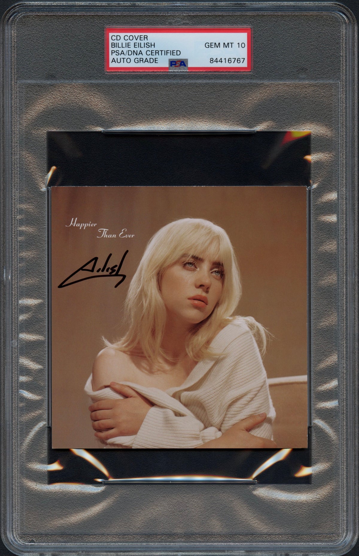 Billie Eilish Signed Autographed CD Cover 