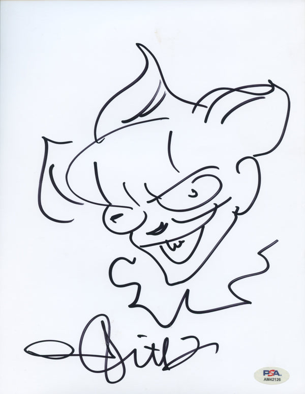 Andy Muschietti Signed Autographed 8x10 Sketch PSA/DNA Authenticated